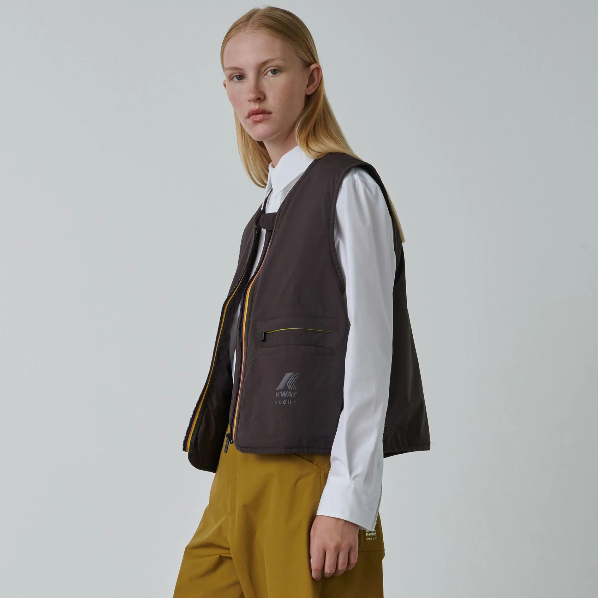 Outlet K-Way LE VRAI 2.1 AMIABLE LARZAC SOEUR Brownafterdk