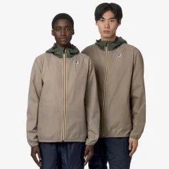 Online K-Way LE VRAI 3.0 CLAUDE Beigetaupe-greenblackish