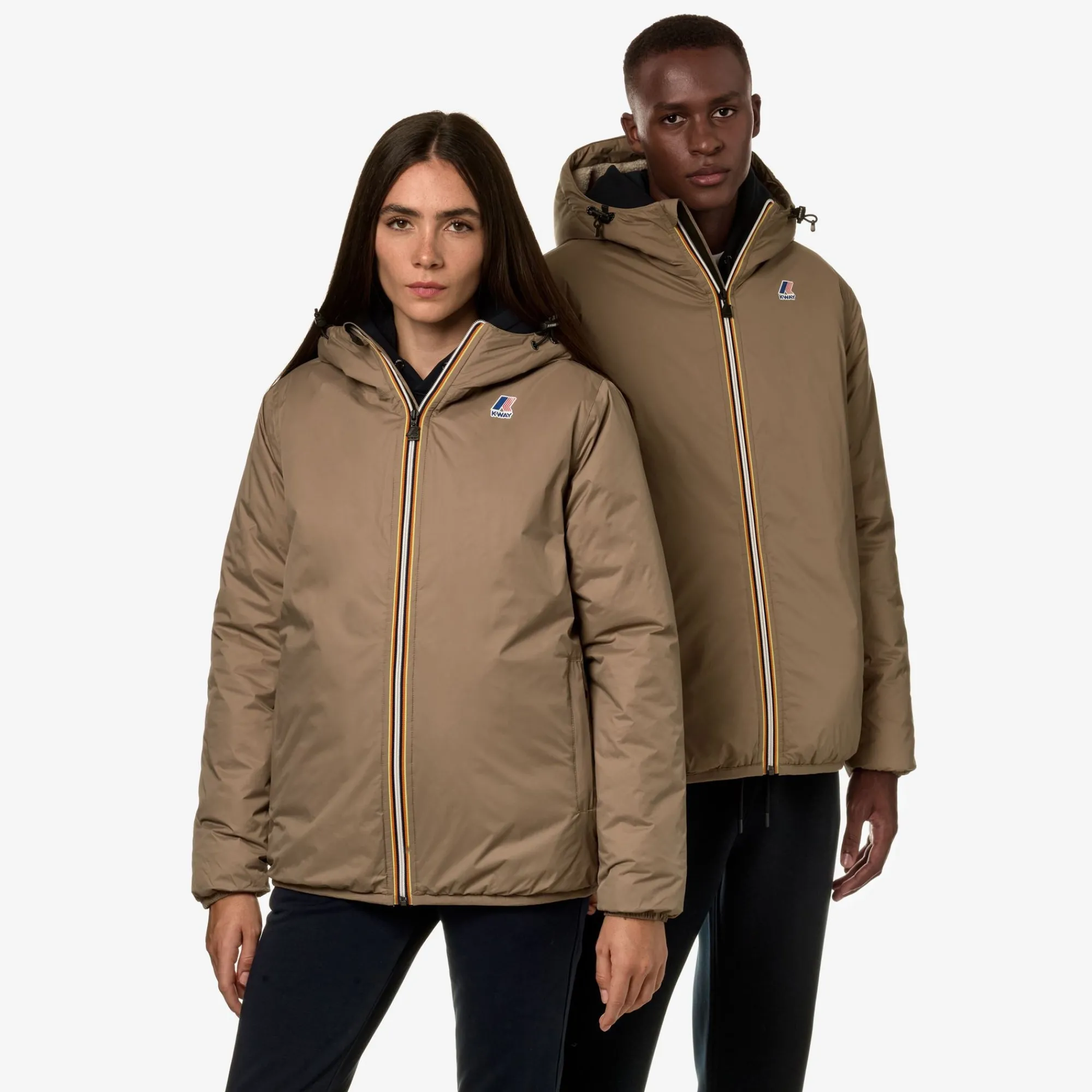 Clearance K-Way LE VRAI 3.0 CLAUDE ORSETTO Beigetaupe