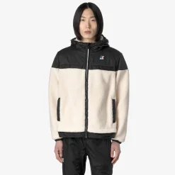 Discount K-Way LE VRAI 3.0 JILDAZ ORSETTO Ecru-blackpure