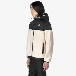 Discount K-Way LE VRAI 3.0 JILDAZ ORSETTO Ecru-blackpure