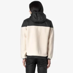 Discount K-Way LE VRAI 3.0 JILDAZ ORSETTO Ecru-blackpure