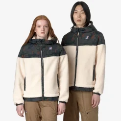 Best K-Way LE VRAI 3.0 JILDAZ ORSETTO Ecru-camogreenblack