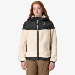 Best K-Way LE VRAI 3.0 JILDAZ ORSETTO Ecru-camogreenblack