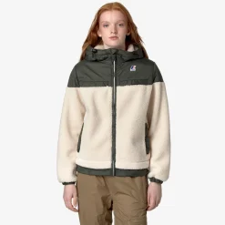 K-Way LE VRAI 3.0 JILDAZ ORSETTO Ecru-greenblackish