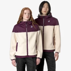 Best K-Way LE VRAI 3.0 JILDAZ ORSETTO Ecru-violetdkpurple