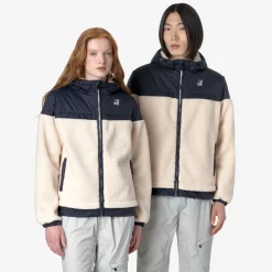 Clearance K-Way LE VRAI 3.0 JILDAZ ORSETTO Ecru-bluedepth