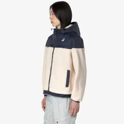 Clearance K-Way LE VRAI 3.0 JILDAZ ORSETTO Ecru-bluedepth