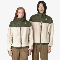 K-Way LE VRAI 3.0 JILDE ORSETTO Ecru-greencypress