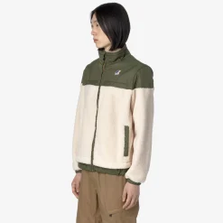 K-Way LE VRAI 3.0 JILDE ORSETTO Ecru-greencypress