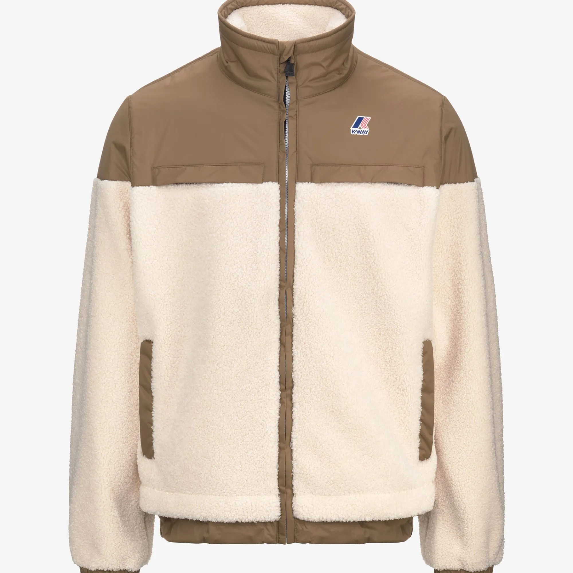 Discount K-Way LE VRAI 3.0 JILDE ORSETTO Ecru-browncorda