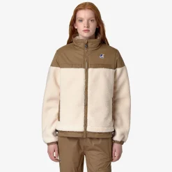 Discount K-Way LE VRAI 3.0 JILDE ORSETTO Ecru-browncorda