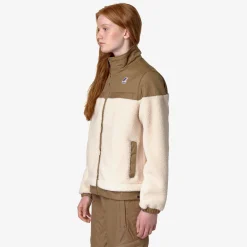 Discount K-Way LE VRAI 3.0 JILDE ORSETTO Ecru-browncorda