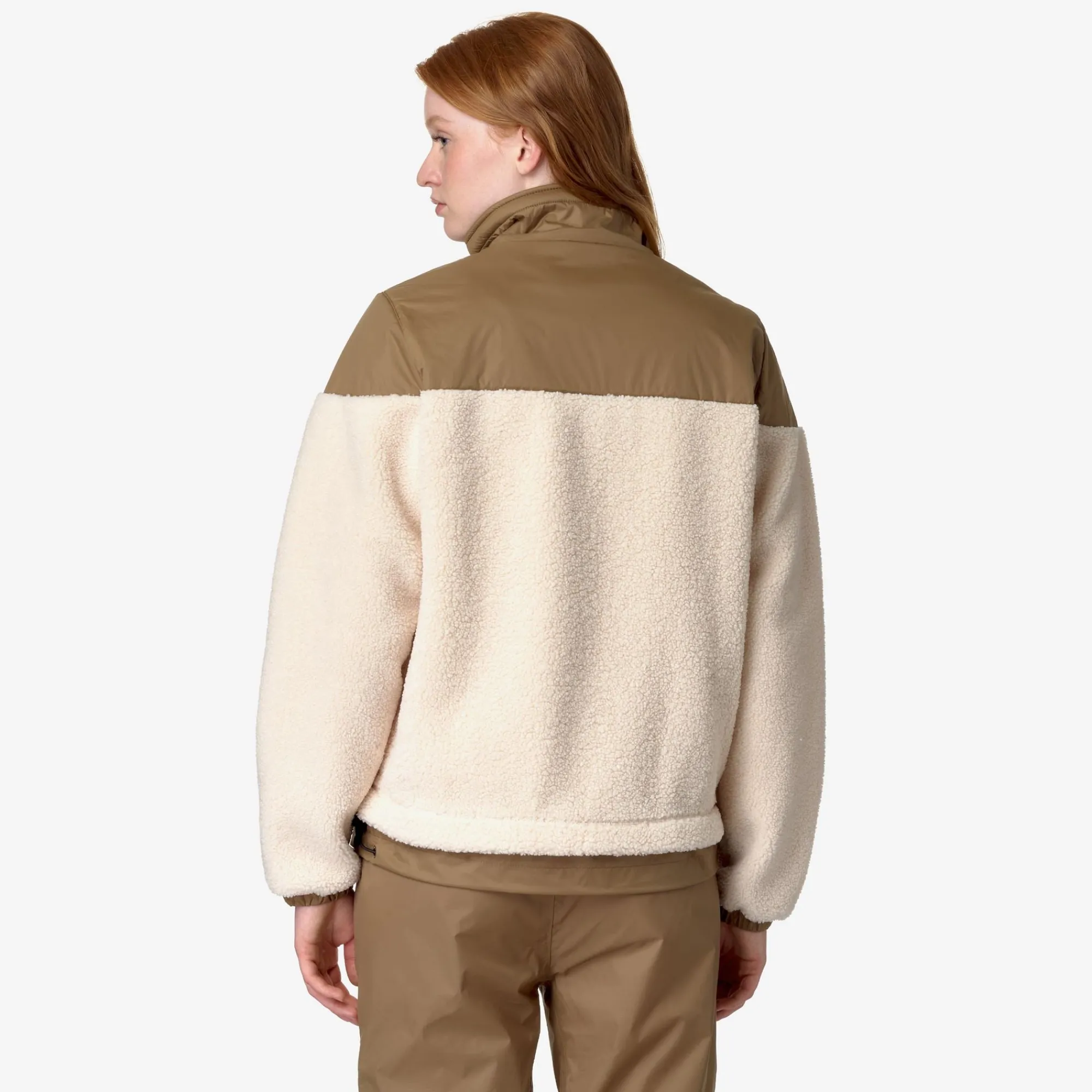 Discount K-Way LE VRAI 3.0 JILDE ORSETTO Ecru-browncorda