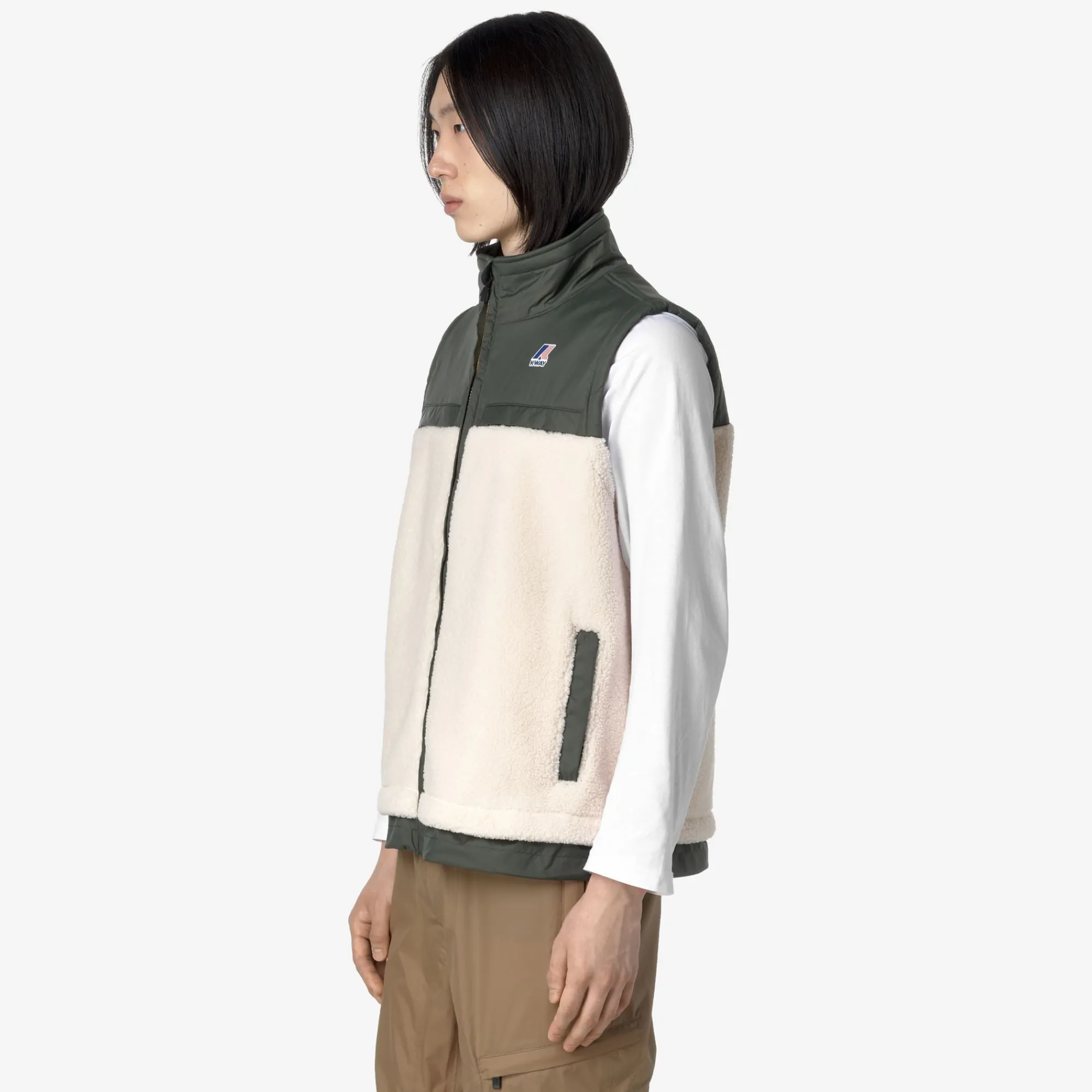 Sale K-Way LE VRAI 3.0 JILE ORSETTO Ecru-greenblackish