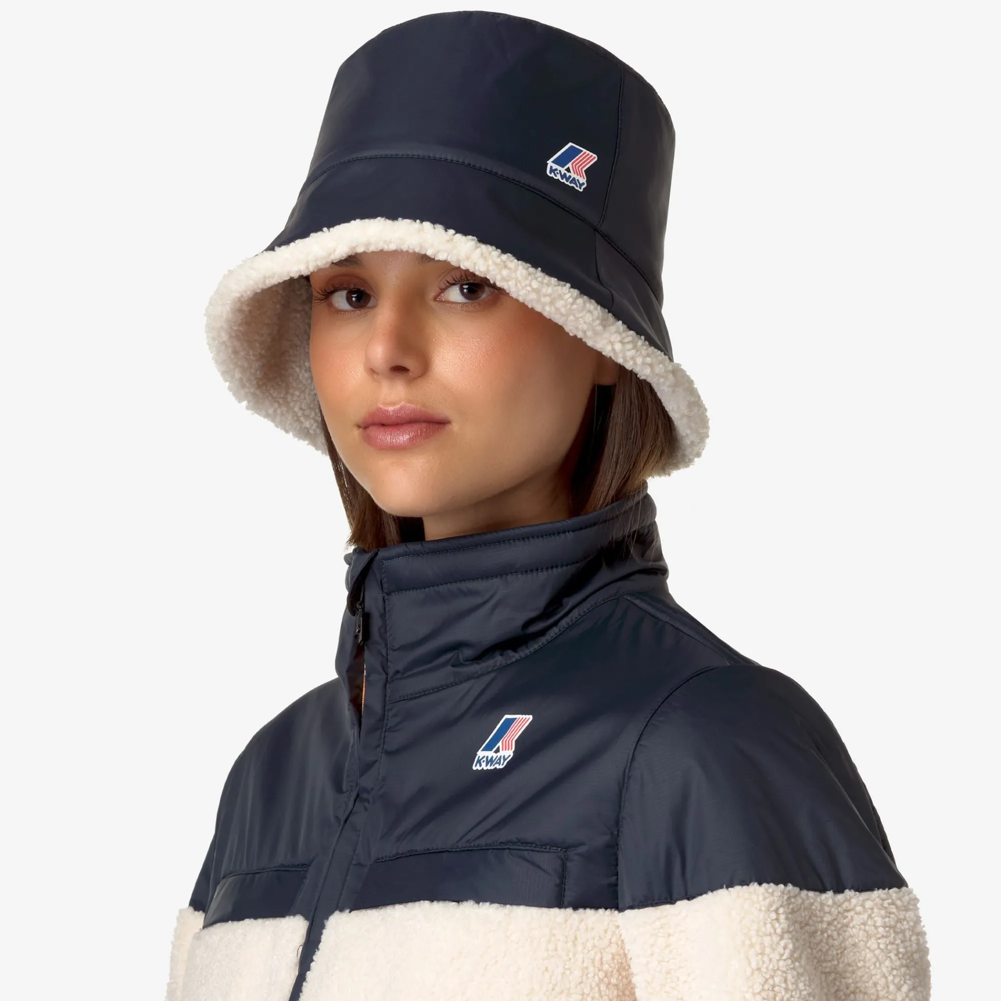 Clearance K-Way LE VRAI 3.0 PASCALLE ORSETTO Ecru-bluedepth