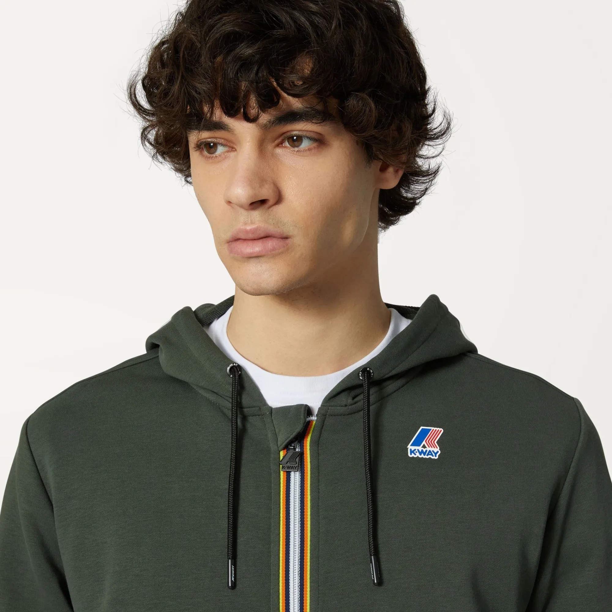 Sale K-Way LE VRAI ARNEL POLY COTTON Greenblackish