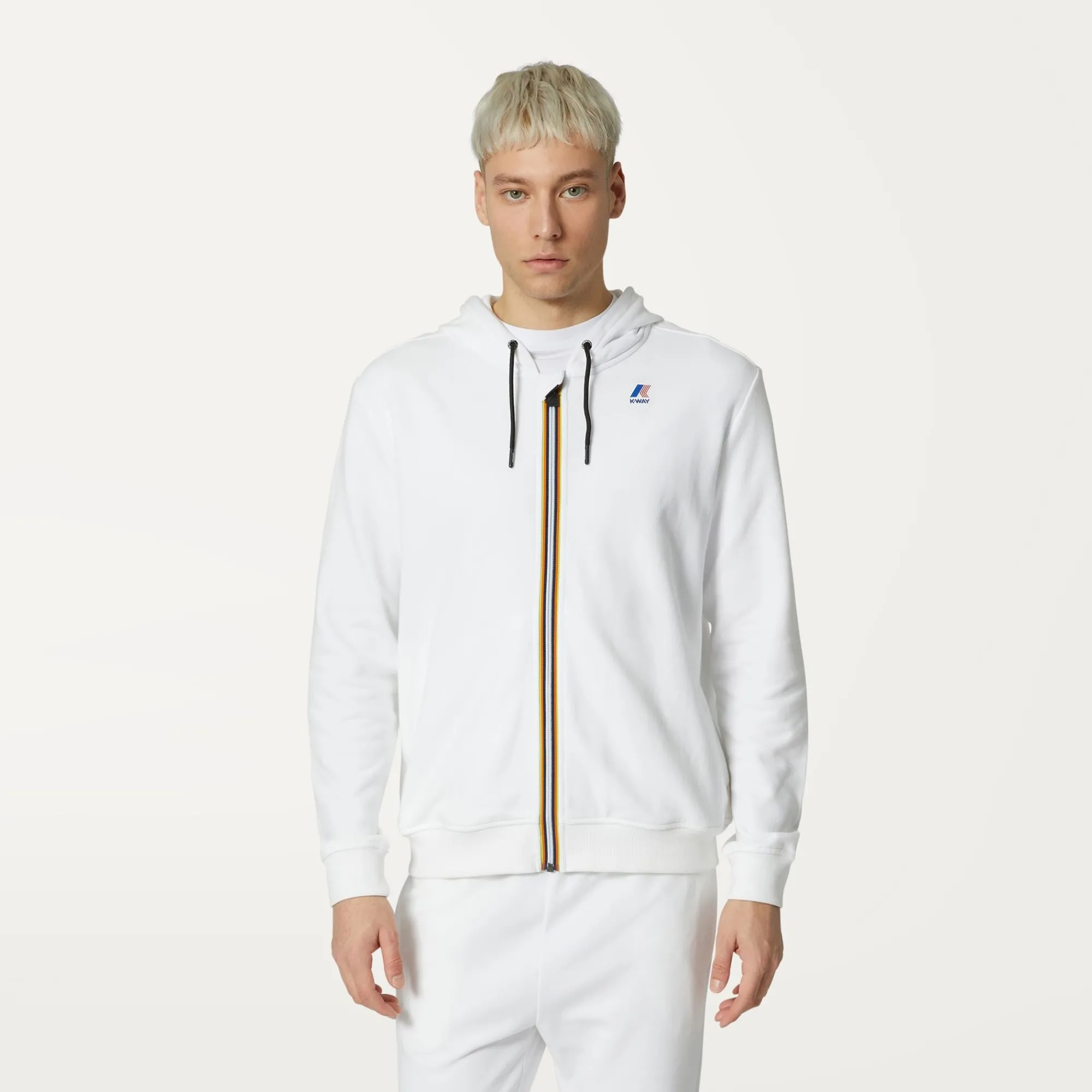 Clearance K-Way LE VRAI ARNEL POLY COTTON White