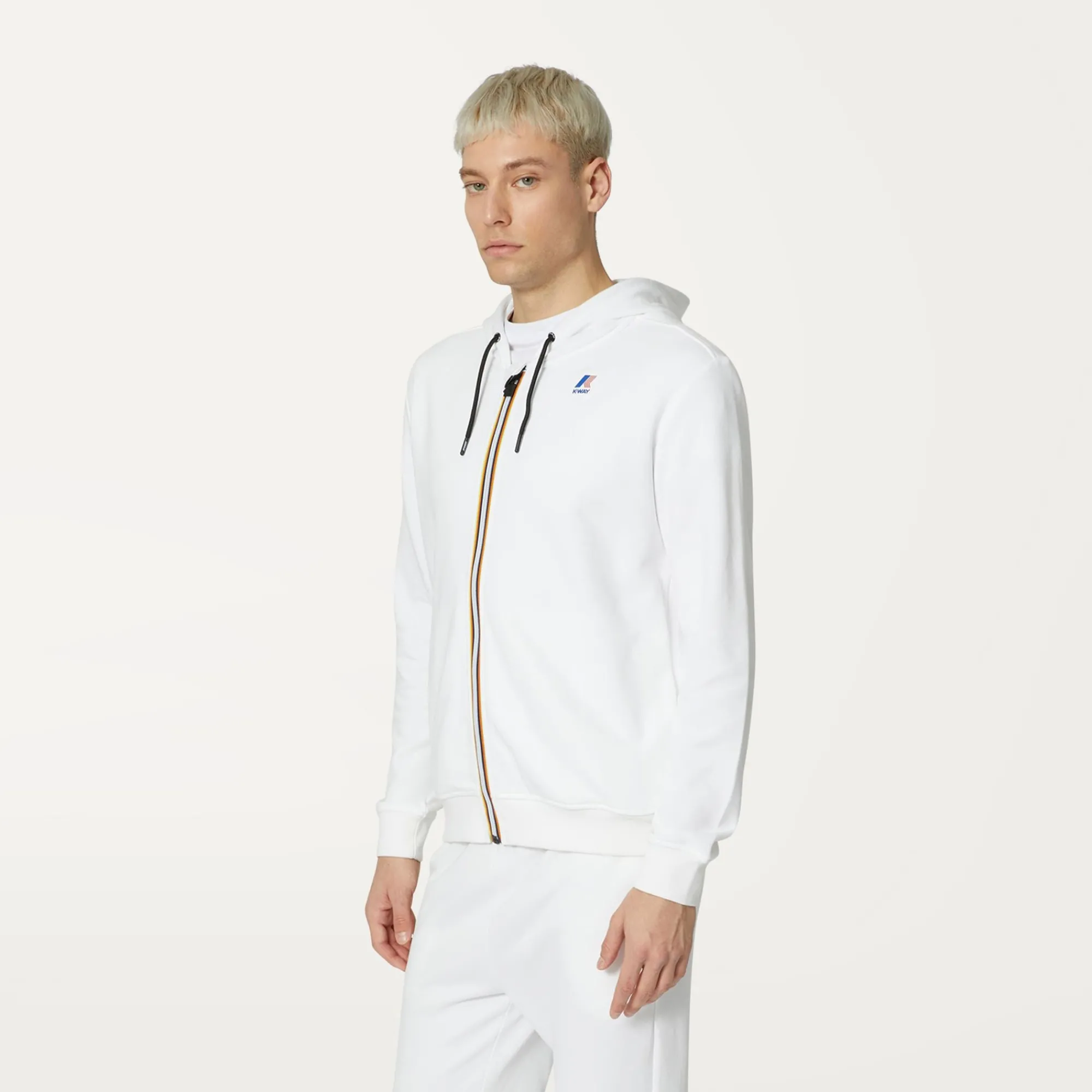 Clearance K-Way LE VRAI ARNEL POLY COTTON White