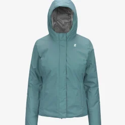 Sale K-Way LILY MICRO RIPSTOP MARMOTTA Greena-greyb