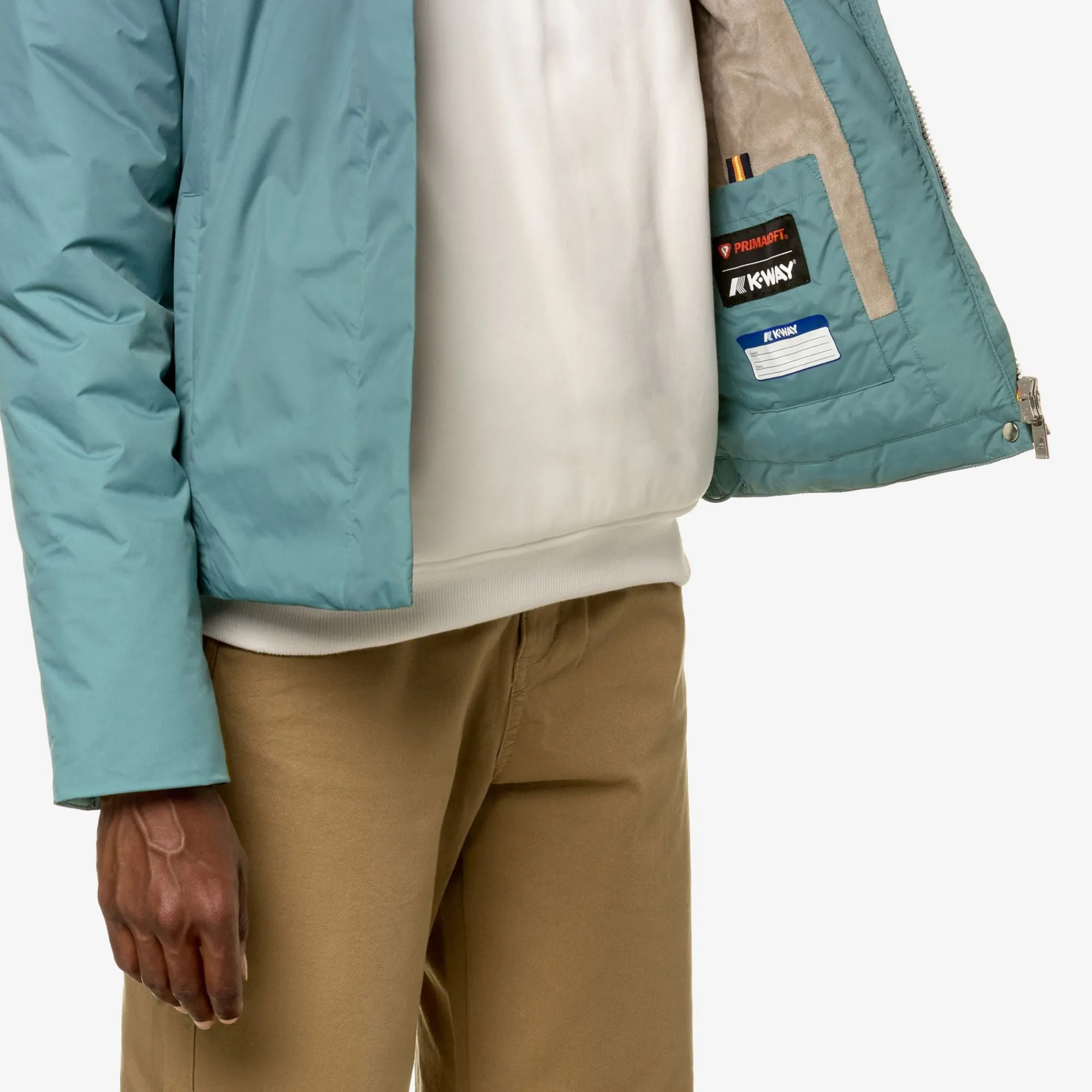 Sale K-Way LILY MICRO RIPSTOP MARMOTTA Greena-greyb