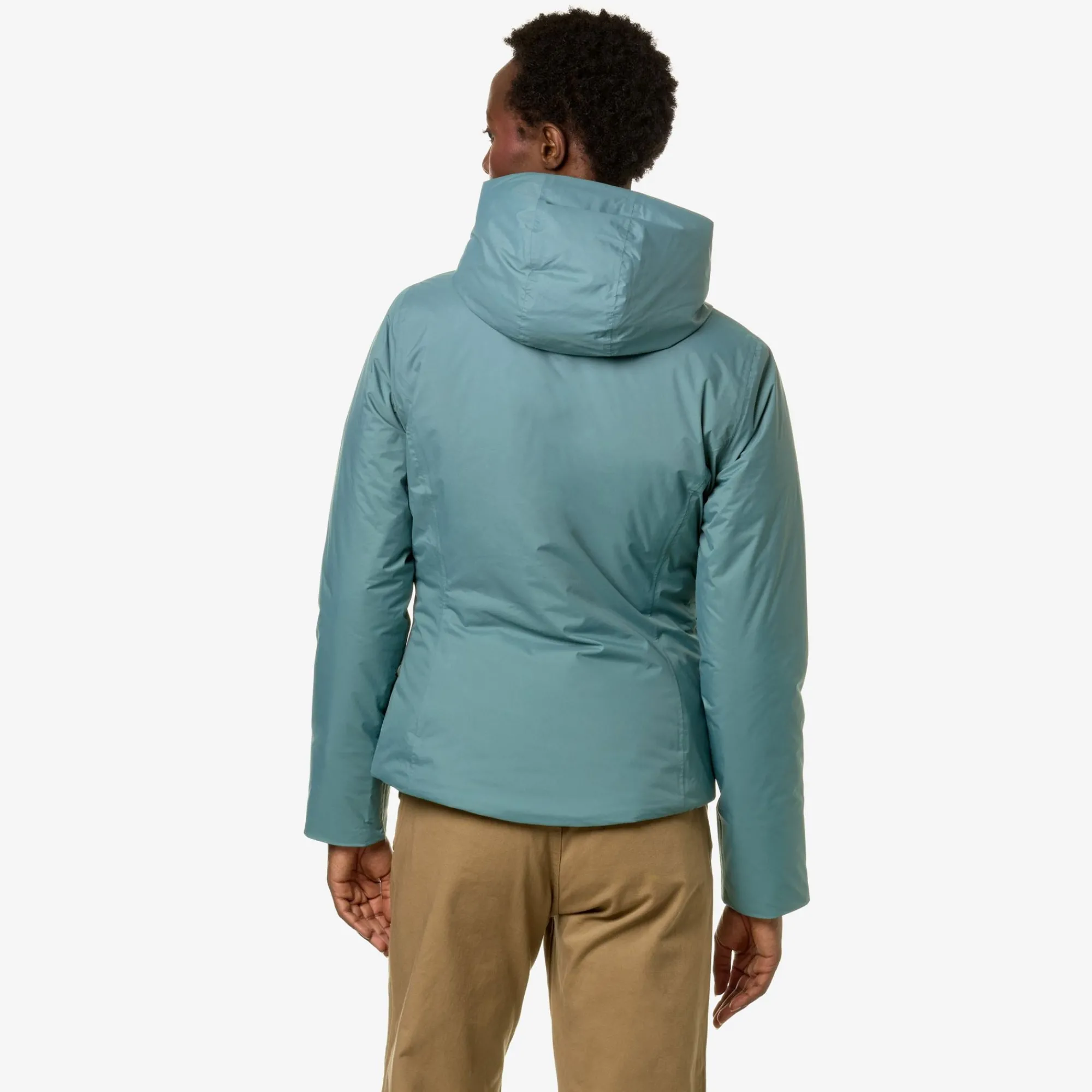 Sale K-Way LILY MICRO RIPSTOP MARMOTTA Greena-greyb