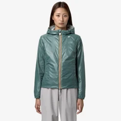 K-Way LILY PLUS.2 REVERSIBLE Greys-greenp