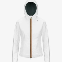 K-Way LILY PLUS.2 REVERSIBLE Greenp-white