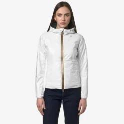 K-Way LILY PLUS.2 REVERSIBLE Greenp-white