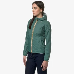 K-Way LILY PLUS.2 REVERSIBLE Greenp-white