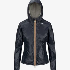 Outlet K-Way LILY PLUS.2 REVERSIBLE Beigelt-blued