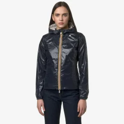 Outlet K-Way LILY PLUS.2 REVERSIBLE Beigelt-blued