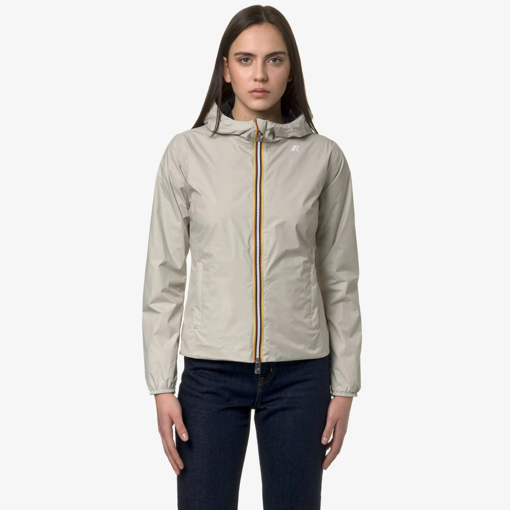 Outlet K-Way LILY PLUS.2 REVERSIBLE Beigelt-blued