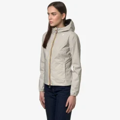 Outlet K-Way LILY PLUS.2 REVERSIBLE Beigelt-blued