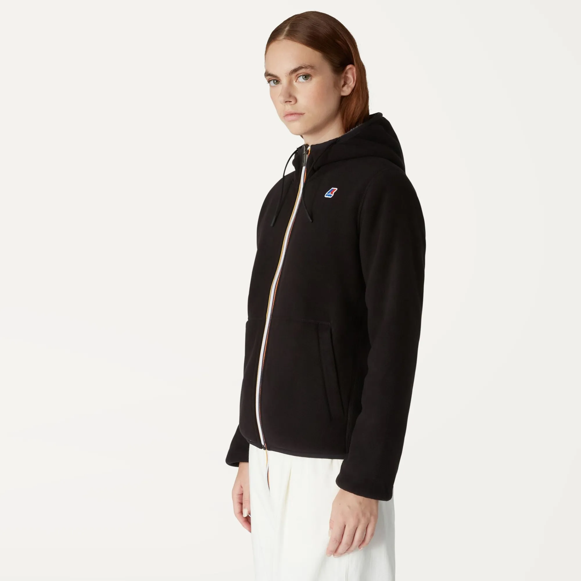 New K-Way LILY POLAR REVERSIBLE Blackpure-greysmoked