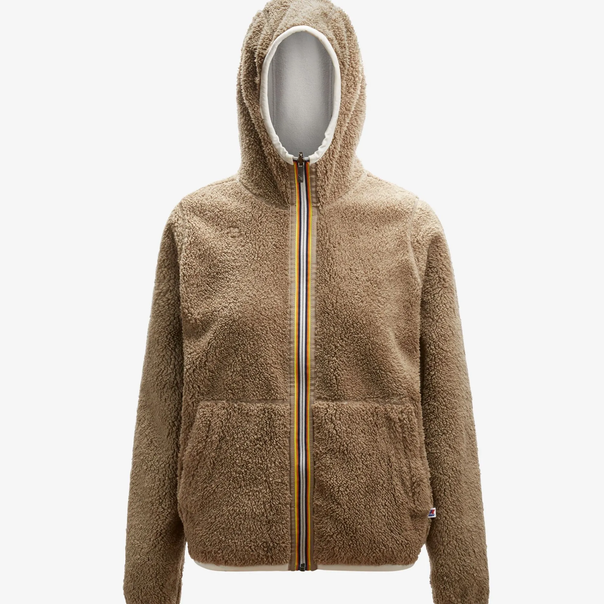 Best K-Way LILY POLAR REVERSIBLE Whitemilk-beigetaupe