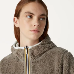 Best K-Way LILY POLAR REVERSIBLE Whitemilk-beigetaupe