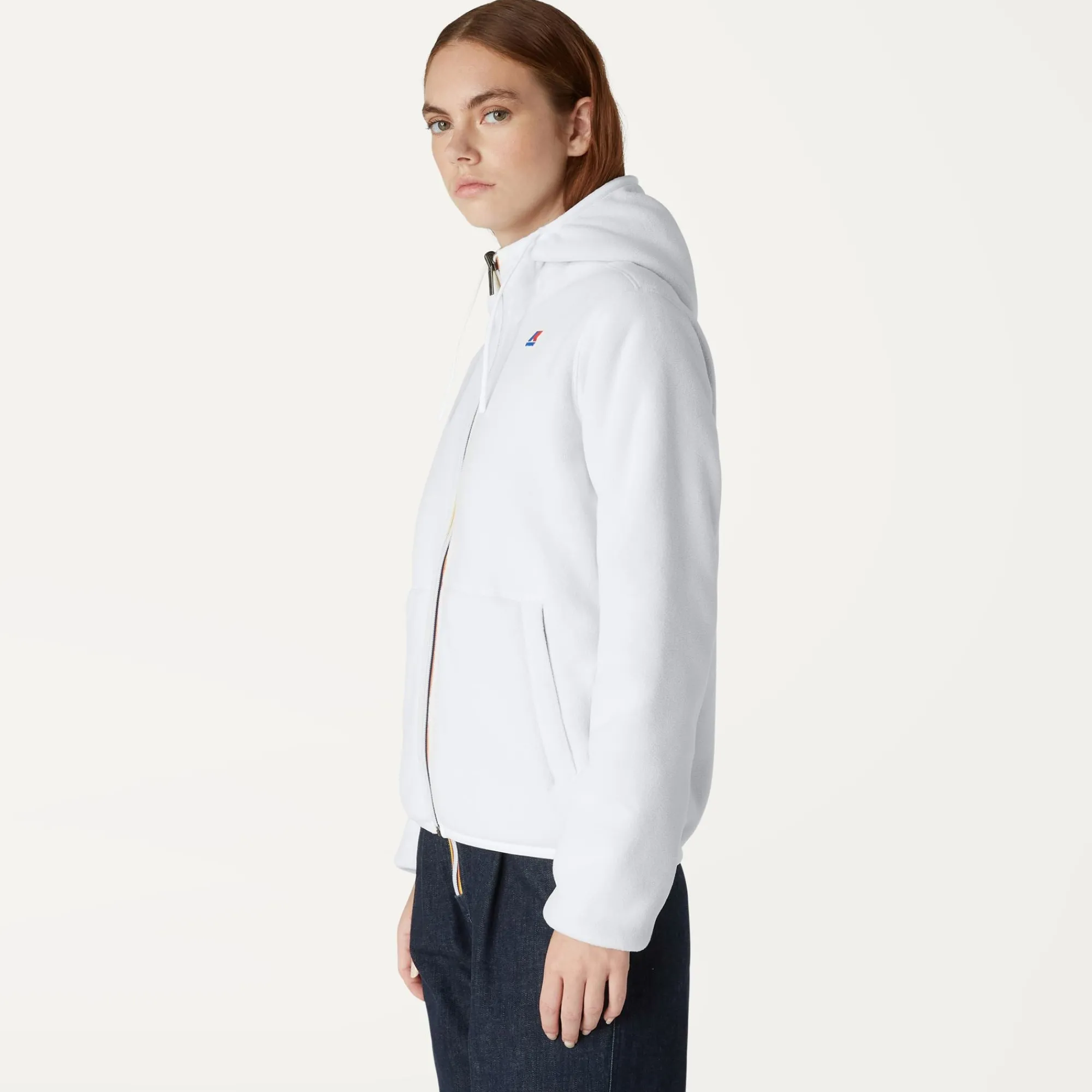 Best K-Way LILY POLAR REVERSIBLE Whitemilk-beigetaupe