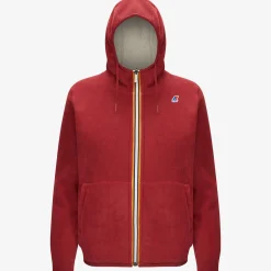 Outlet K-Way LILY POLAR REVERSIBLE Reddktomato-beigegrey