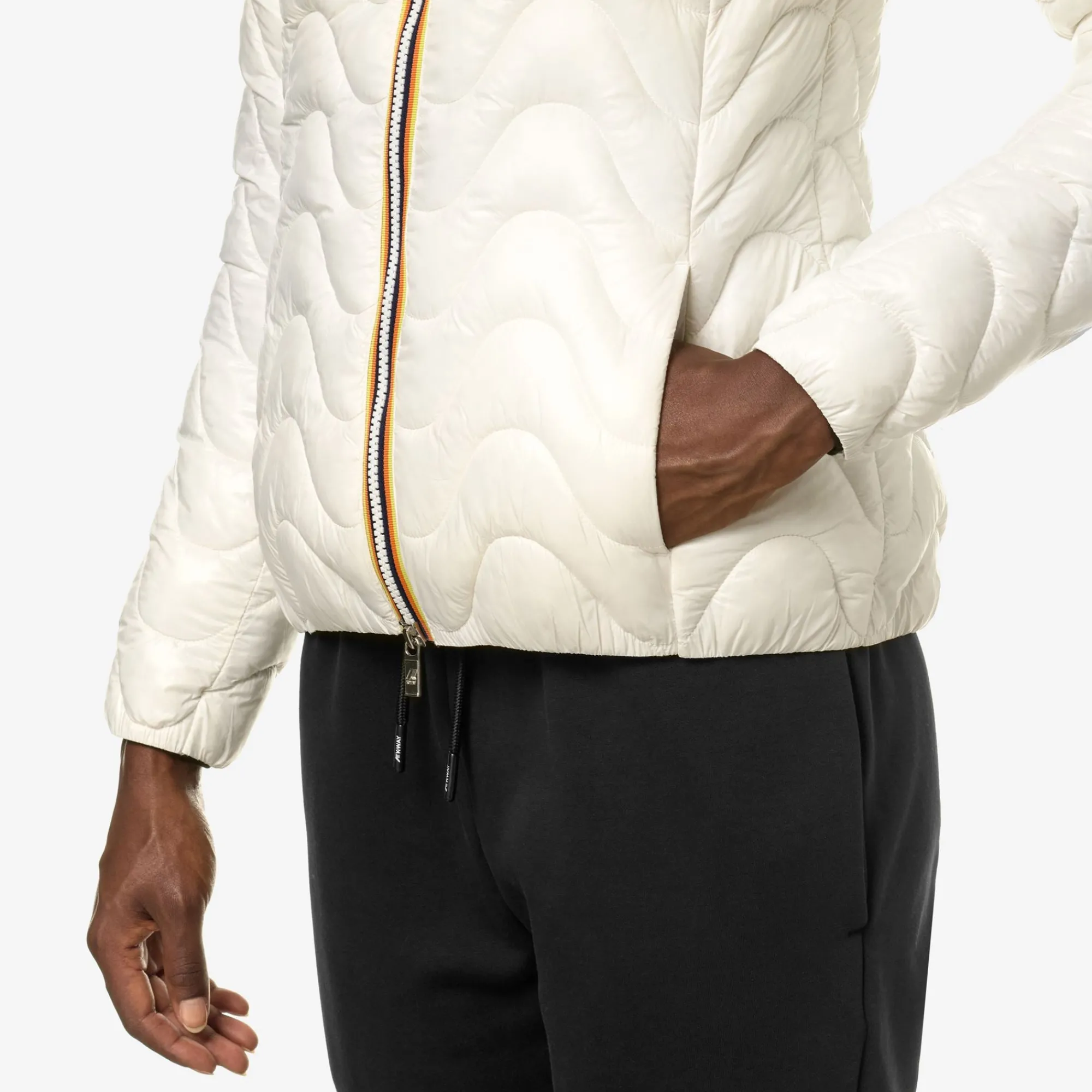 K-Way LILY QUILTED WARM Whitegardenia