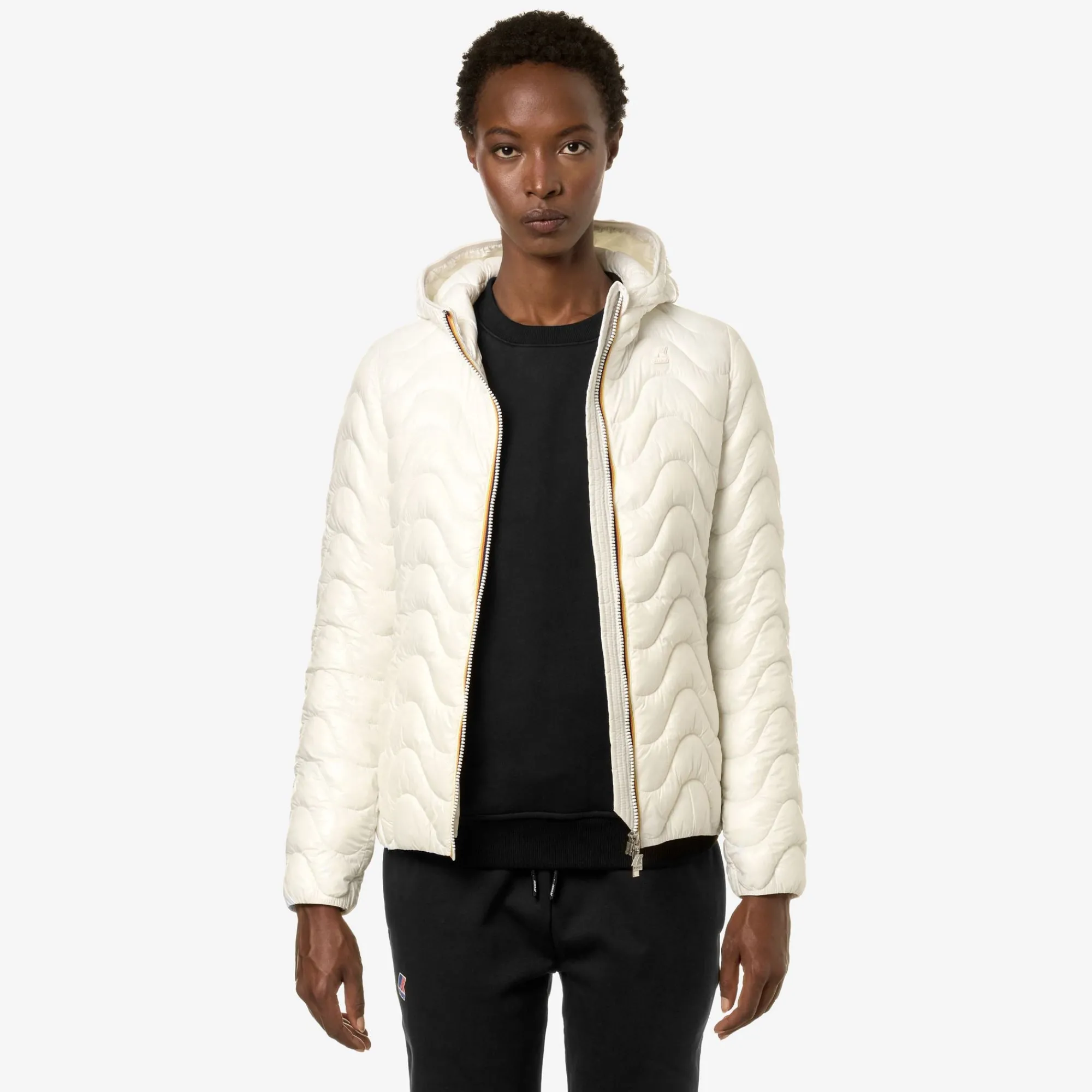 K-Way LILY QUILTED WARM Whitegardenia
