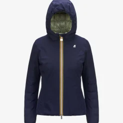 Discount K-Way LILY ST THERMO REVERSIBLE Blued-greens