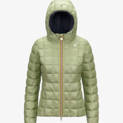 Discount K-Way LILY ST THERMO REVERSIBLE Blued-greens