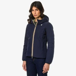 Discount K-Way LILY ST THERMO REVERSIBLE Blued-greens