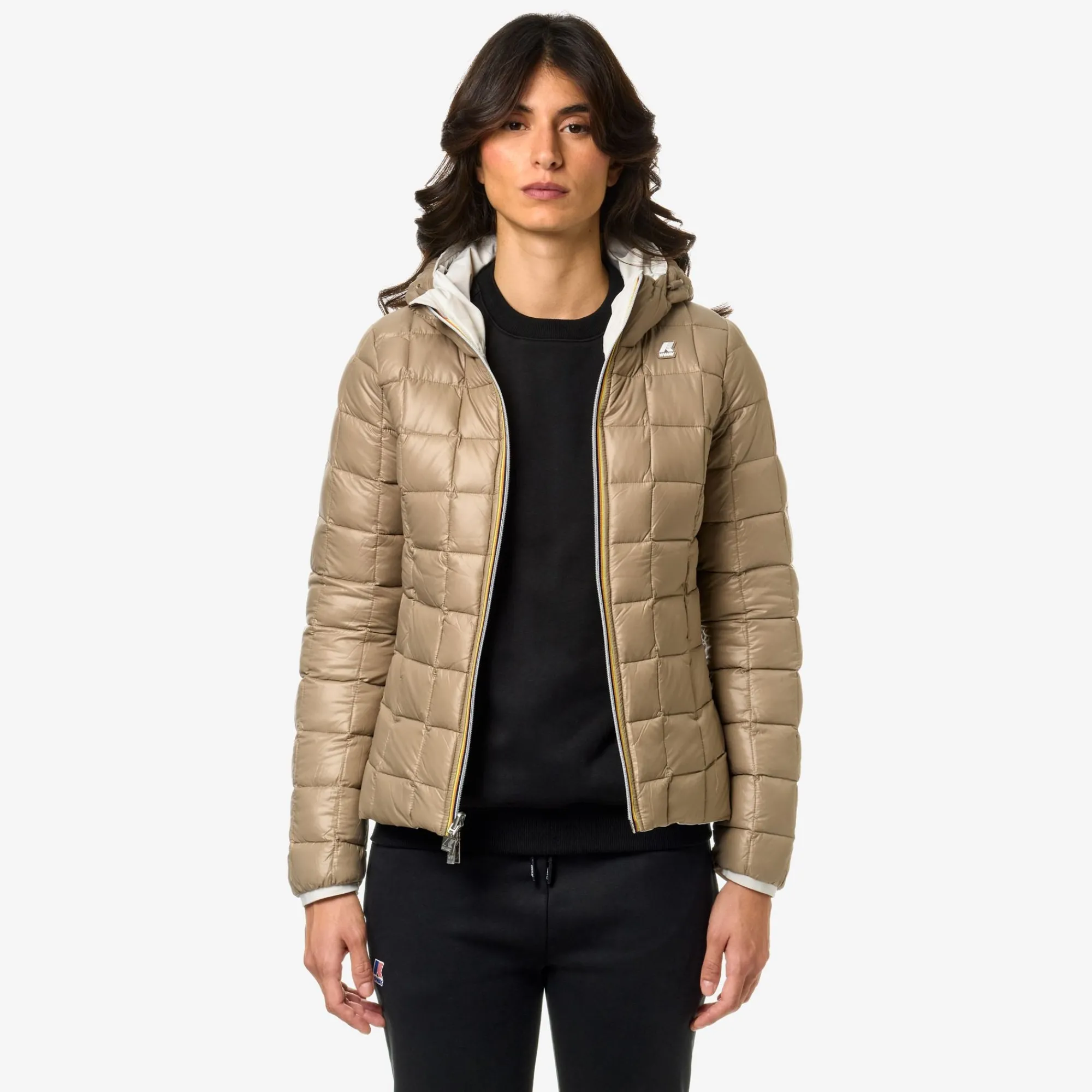 Best K-Way LILY ST THERMO REVERSIBLE Whiteg-beiget
