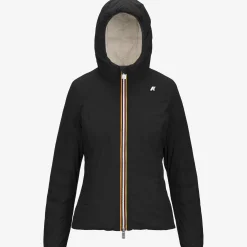 Sale K-Way LILY ST THERMO REVERSIBLE Blackpure-whitegardenia
