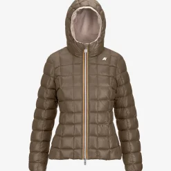 K-Way LILY ST THERMO REVERSIBLE Pinkt-browng