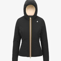 Hot K-Way LILY ST WARM REVERSIBLE Blackp-beigee