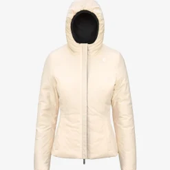 Hot K-Way LILY ST WARM REVERSIBLE Blackp-beigee