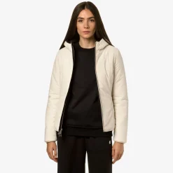 Hot K-Way LILY ST WARM REVERSIBLE Blackp-beigee